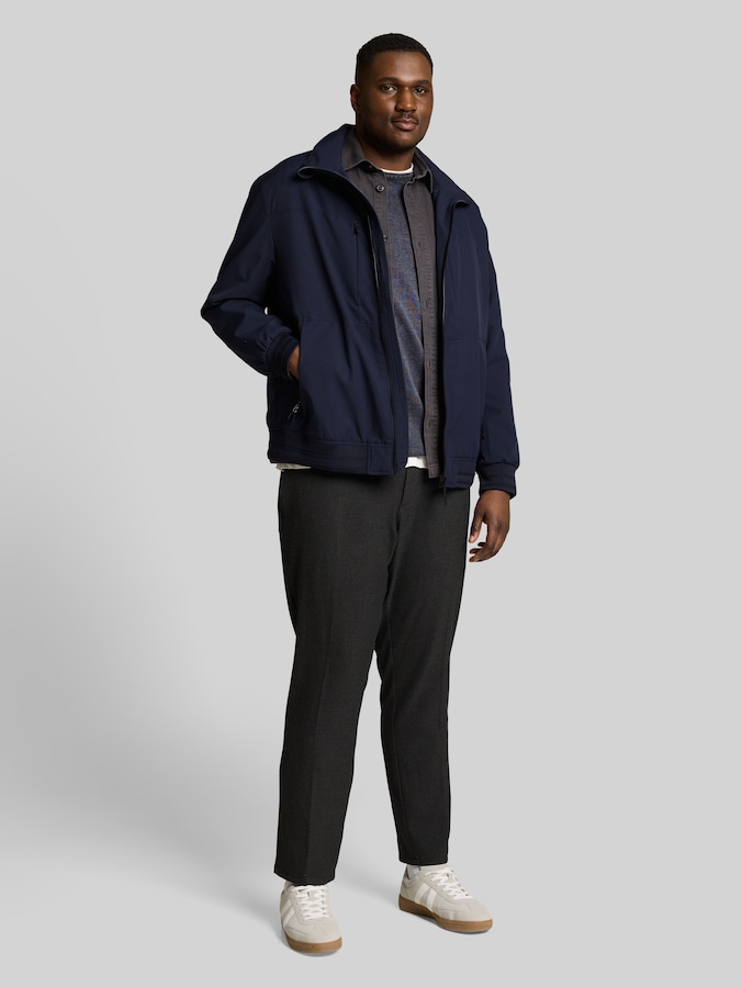Plus Size - Blousonjasje met opbergbare capuchon door Men Plus Size, sky captain blue