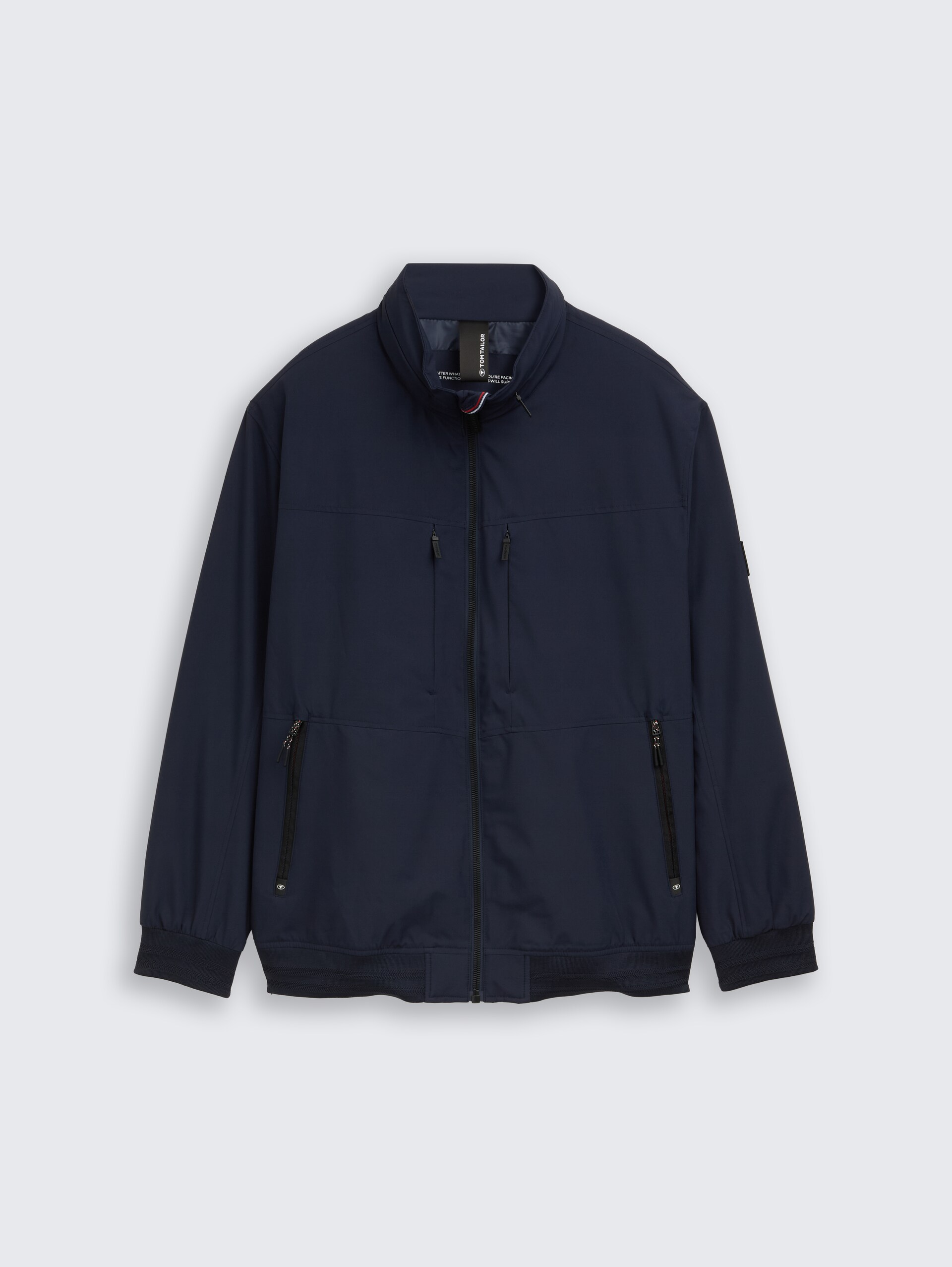 Plus Size - Blouson Jacke mit verstaubarer Kapuze - sky captain blue - Vorder-Produkt-Ansicht