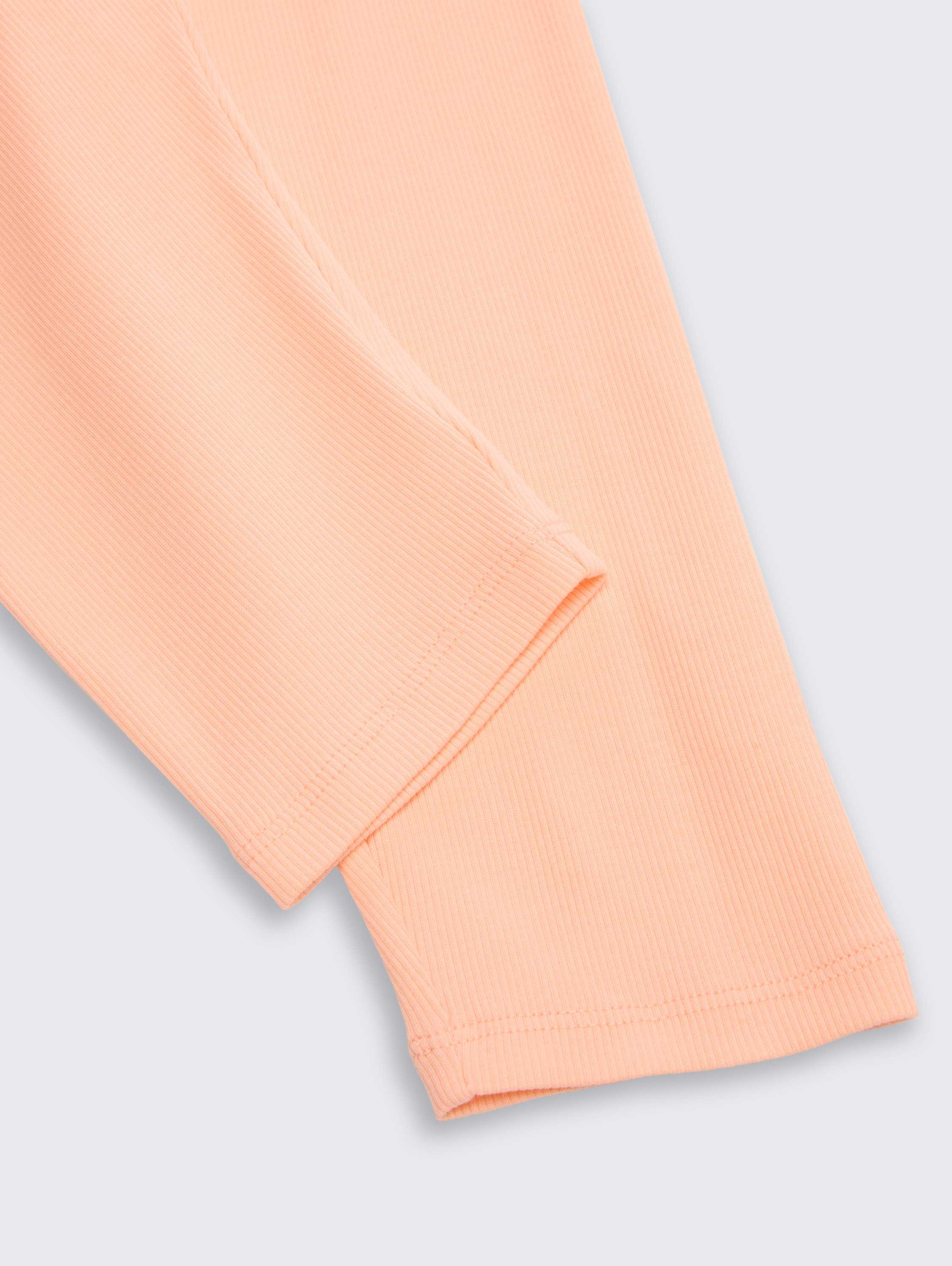 Geribbelde capri-legging - peach_bloom - 