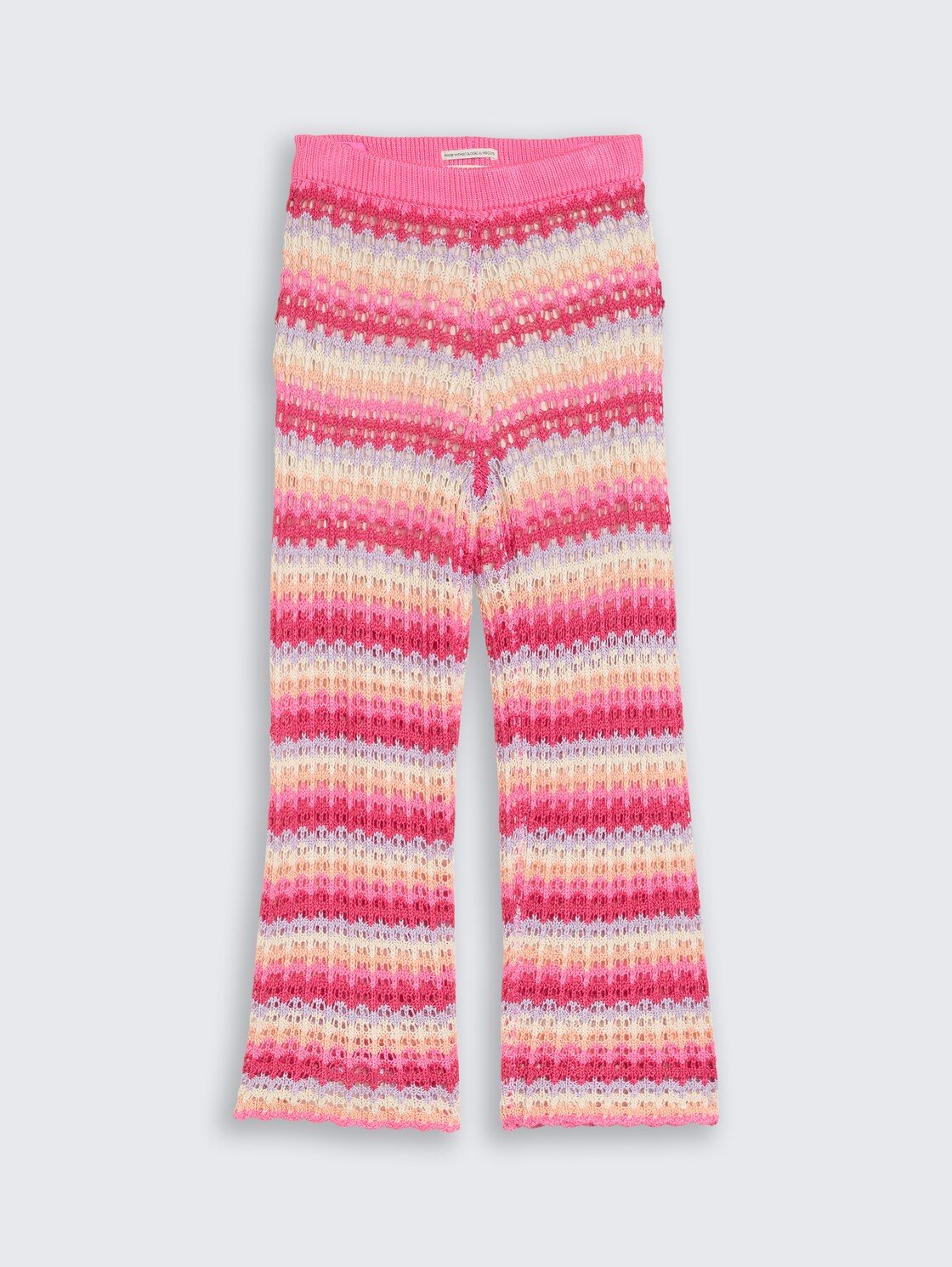 Wide Leg Strickhose mit Streifen - multicolor stripe - Vorder-Produkt-Ansicht