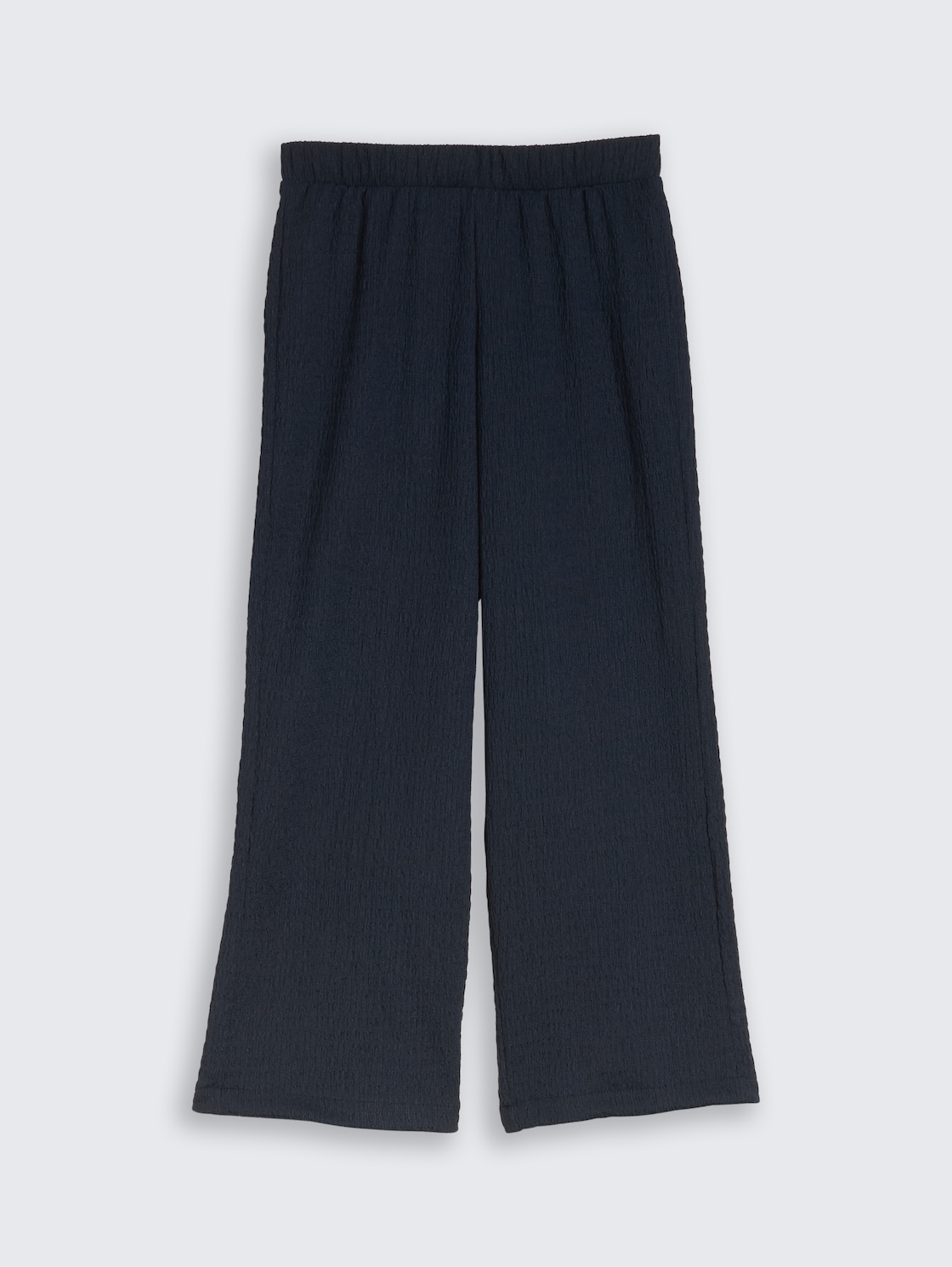 Wide Leg Hose mit Struktur - sky captain blue - Vorder-Produkt-Ansicht