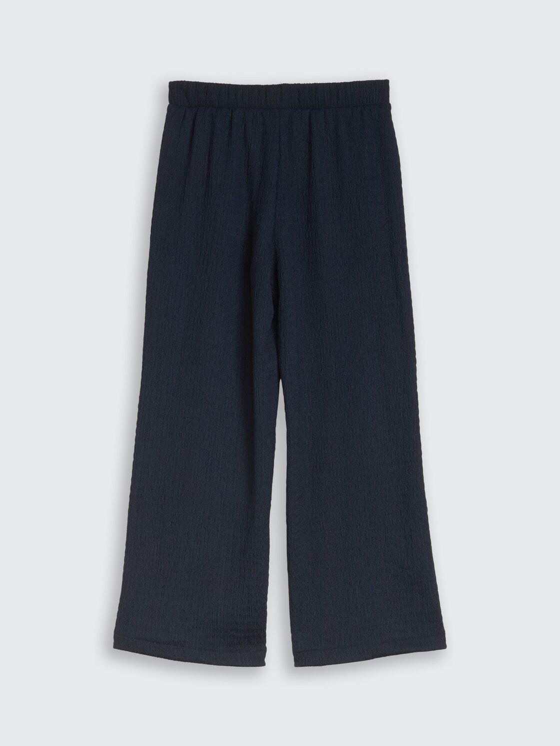 Wide Leg Hose mit Struktur - sky captain blue