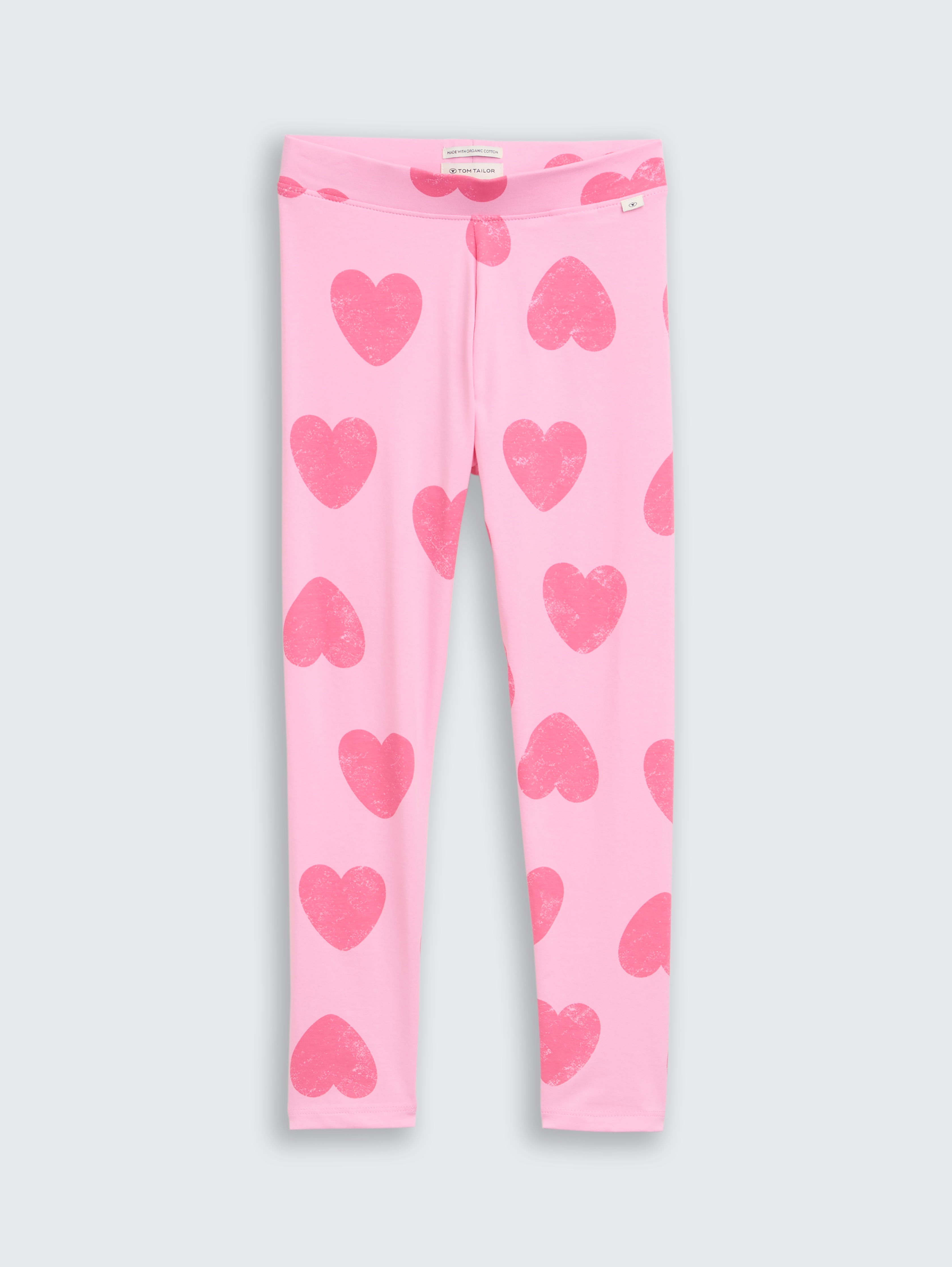 Leggings mit Herz-Muster von Mini Girls, pink small heart print