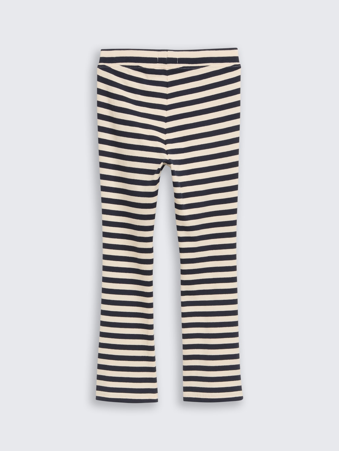 Flared Leggings mit Streifenmuster - dark blue off white stripe