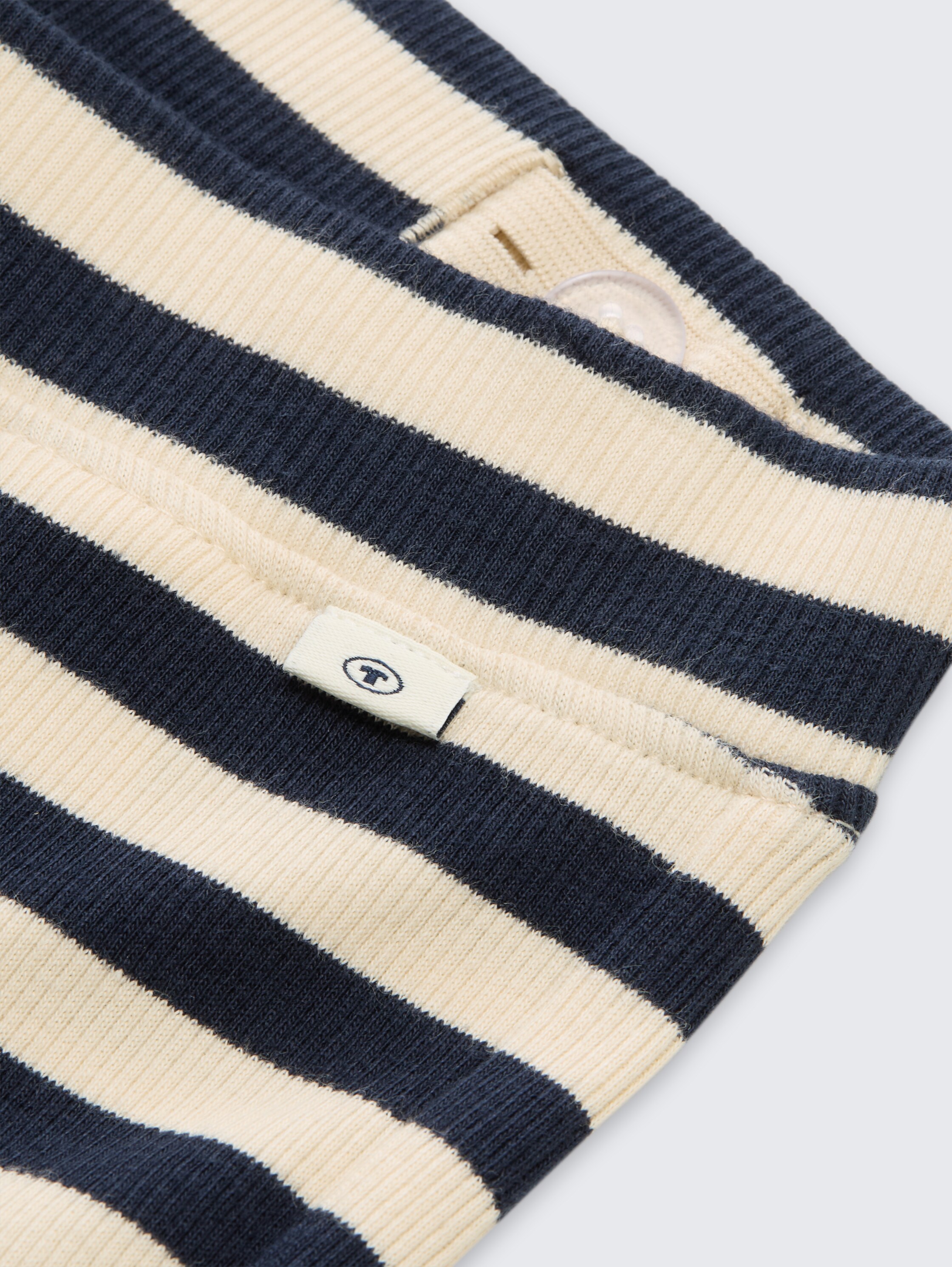 Leggings évasés à rayures - dark blue off white stripe