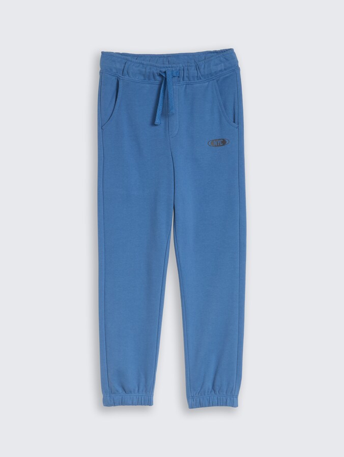 Joggingbroek met print door Mini Boys, Federal Blue