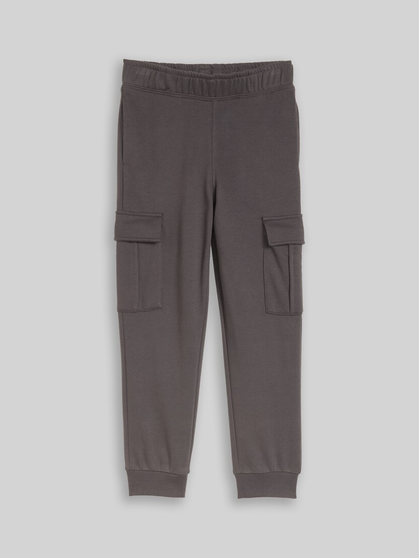 Pantalon de jogging cargo par Mini Boys, dark urban grey