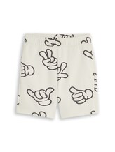 Geselecteerd, Sweatshorts met patroon door Tom Tailor, wit