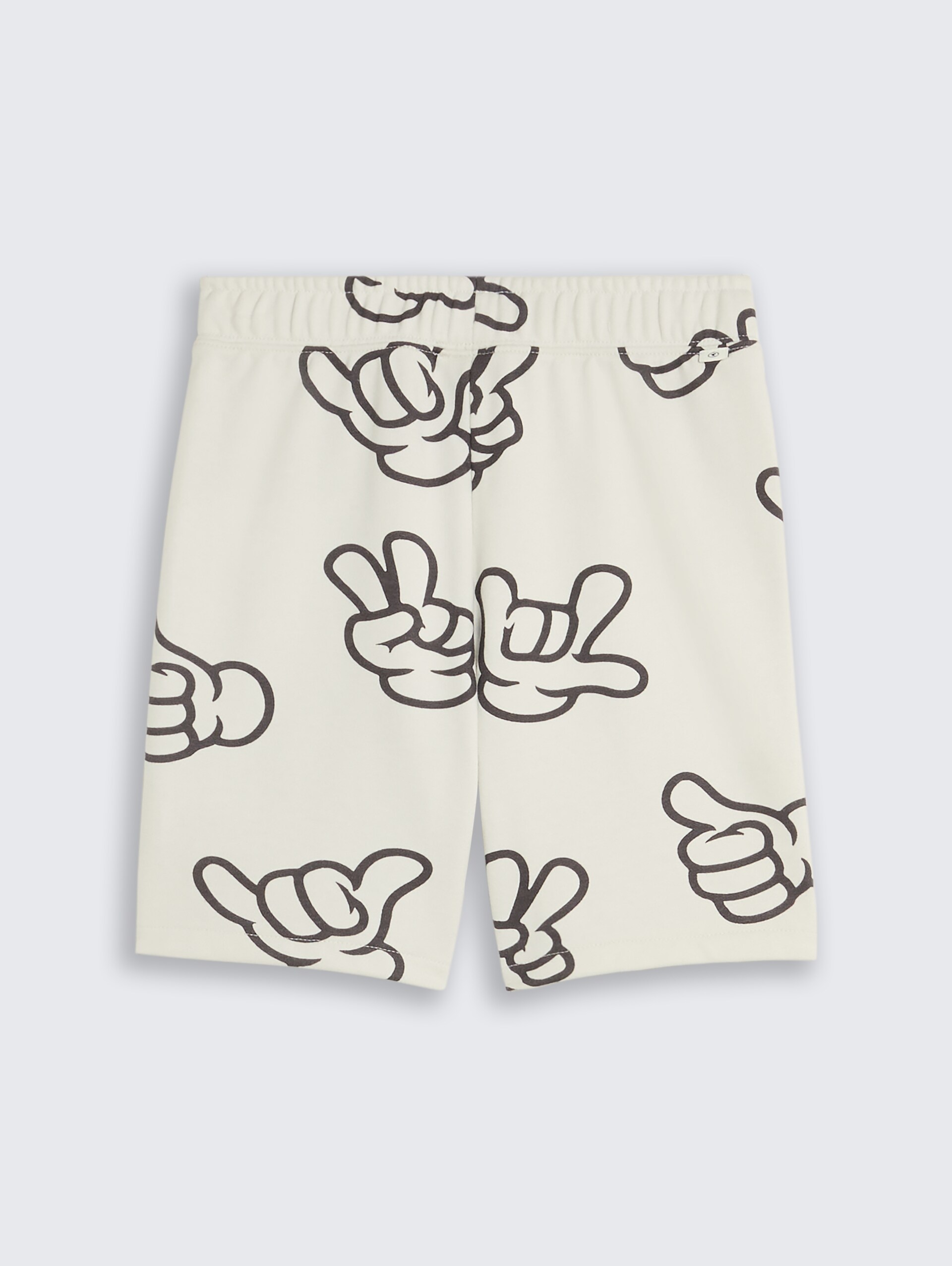 Sweatshorts met patroon - off white grey hand design