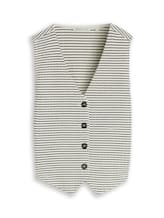Geselecteerd, Getailleerd jacquard blazer-vest door Tom Tailor, wit