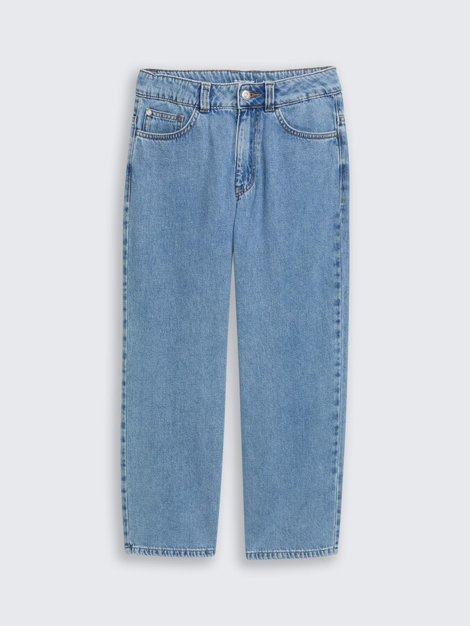 Super baggy jeans by Teen Boys, mid stone bright blue denim