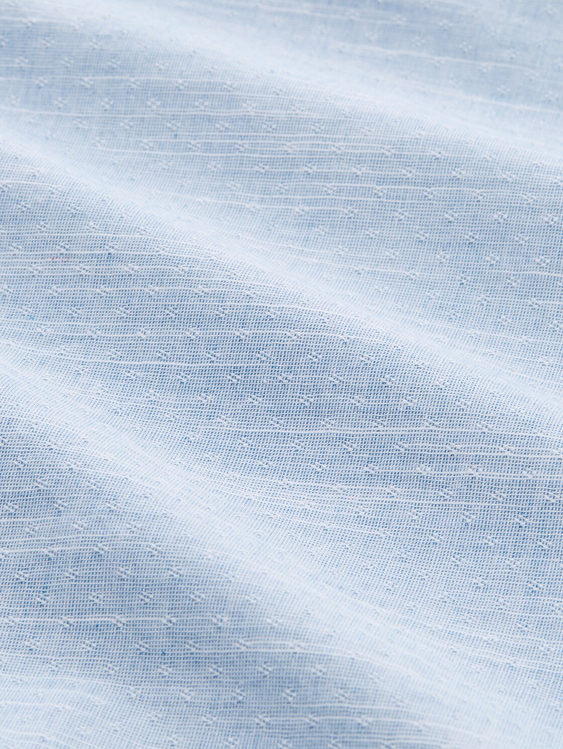 Plus Size - Regular Fit Hemd mit Turn-Up-Funktion - blue petrol structure - Material-Ansicht