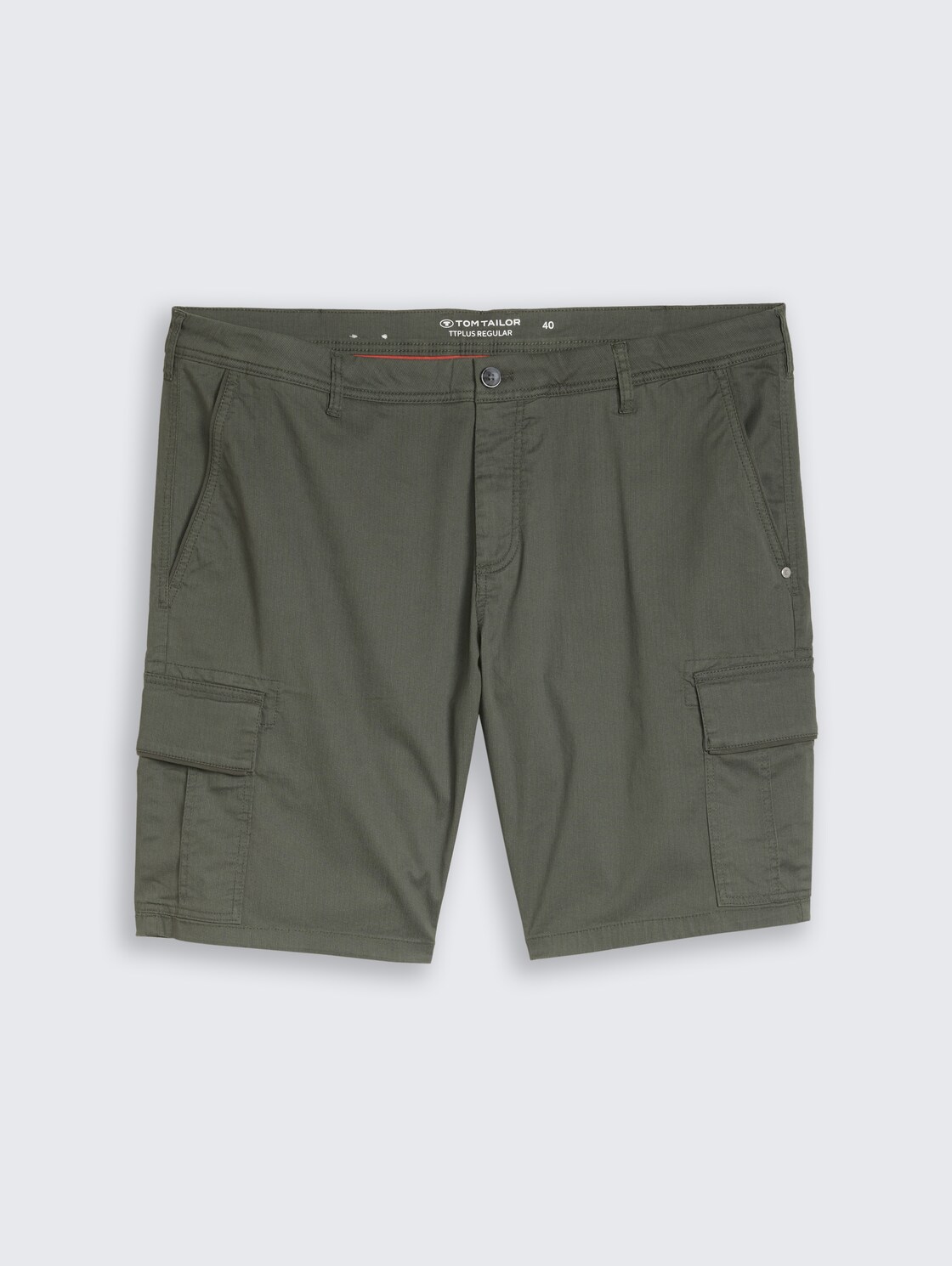 Plus Size - TTPLUS REGULAR Cargo Shorts - khaki mini geometric print - Vorder-Produkt-Ansicht