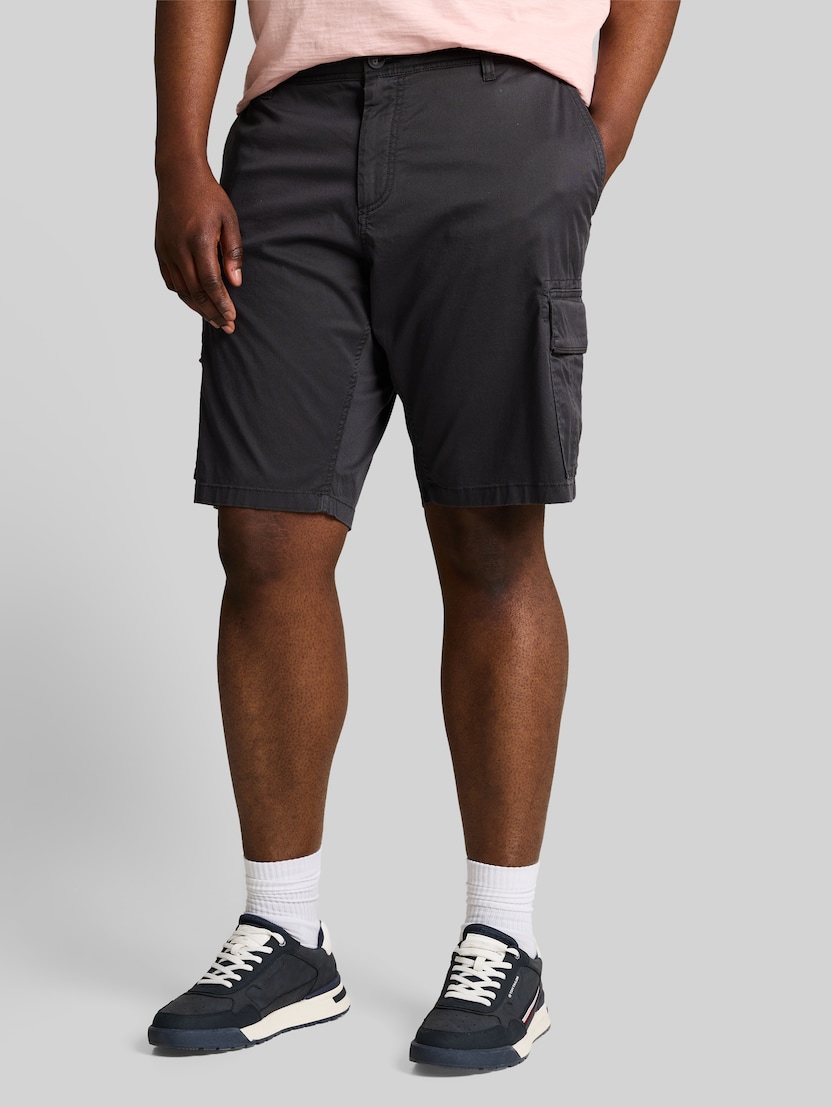 Plus Size - TTPLUS REGULAR Cargo Shorts von Men Plus Size, grey mini geometric print