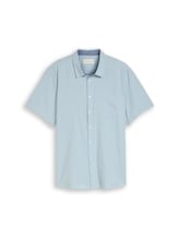 Nicht ausgewählt, Plus Size - Regular Fit Kurzarmhemd aus Baumwolle von Tom Tailor, blau