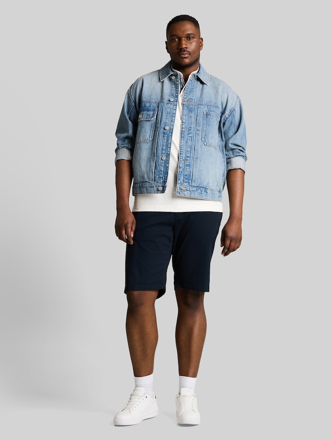 Plus Size - Slim Chino Shorts par Men Plus Size, sky captain blue