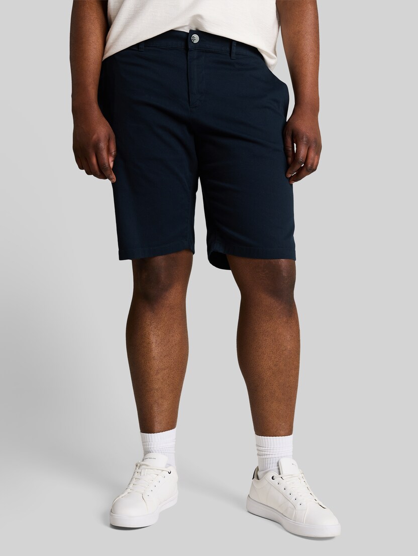 Plus Size - Slim Chino Shorts von Men Plus Size, sky captain blue