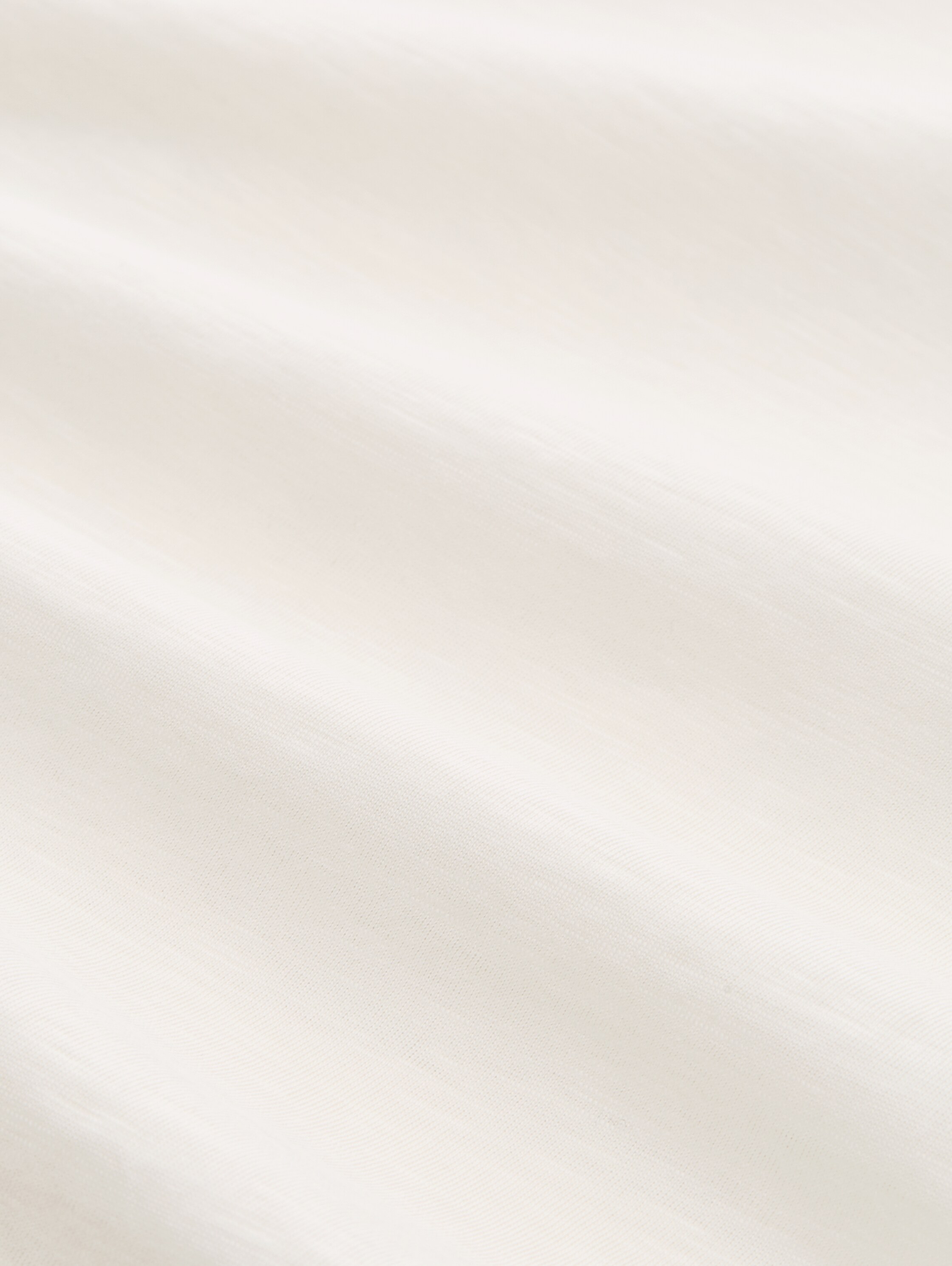 Plus Size - Basic T-Shirt aus Baumwolle - Gardenia White - Material-Ansicht