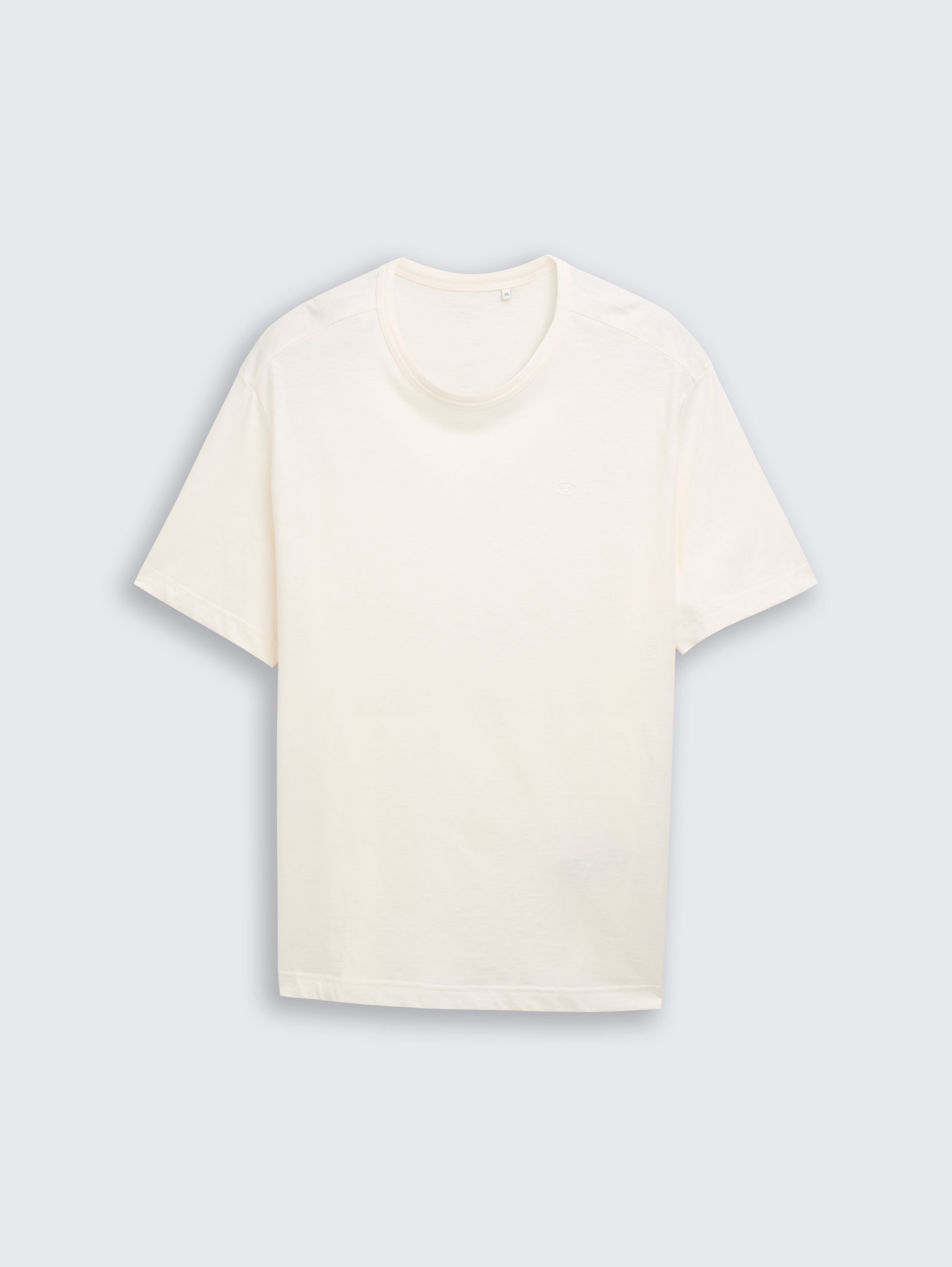 Plus Size - Basic T-Shirt aus Baumwolle von Men Plus Size, Gardenia White