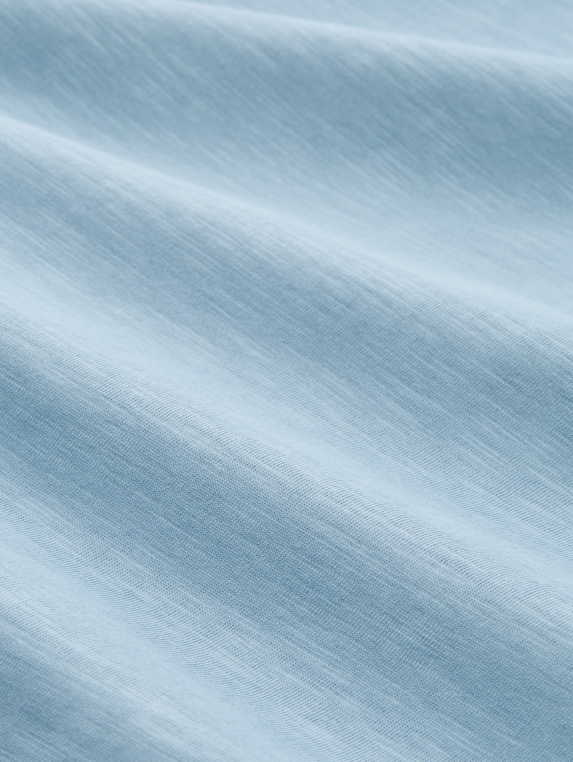 Plus Size - Basic T-Shirt aus Baumwolle - mountain spring blue - Material-Ansicht