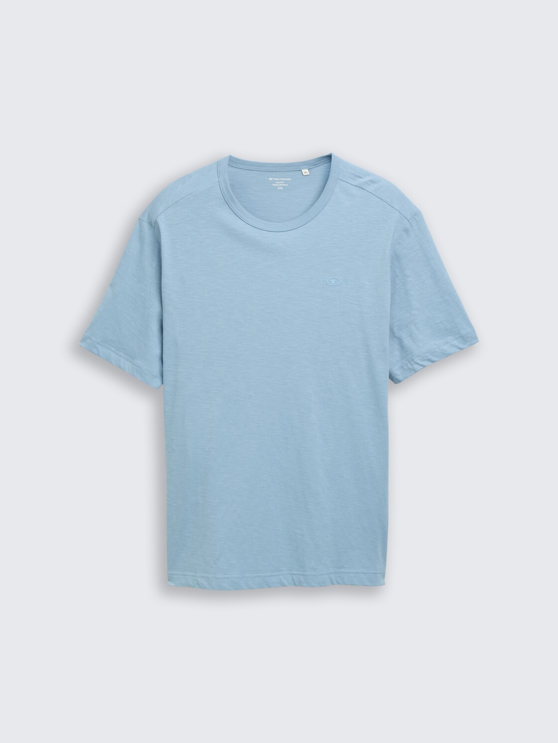 Plus Size - Basic T-Shirt aus Baumwolle - mountain spring blue - Vorder-Produkt-Ansicht