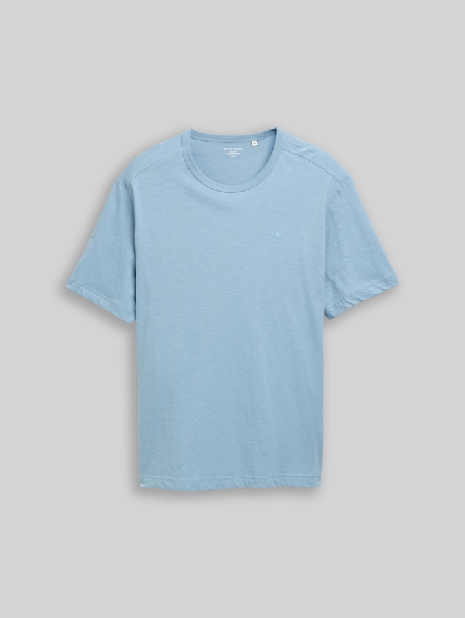 Plus Size - Basic T-Shirt aus Baumwolle von Men Plus Size, mountain spring blue