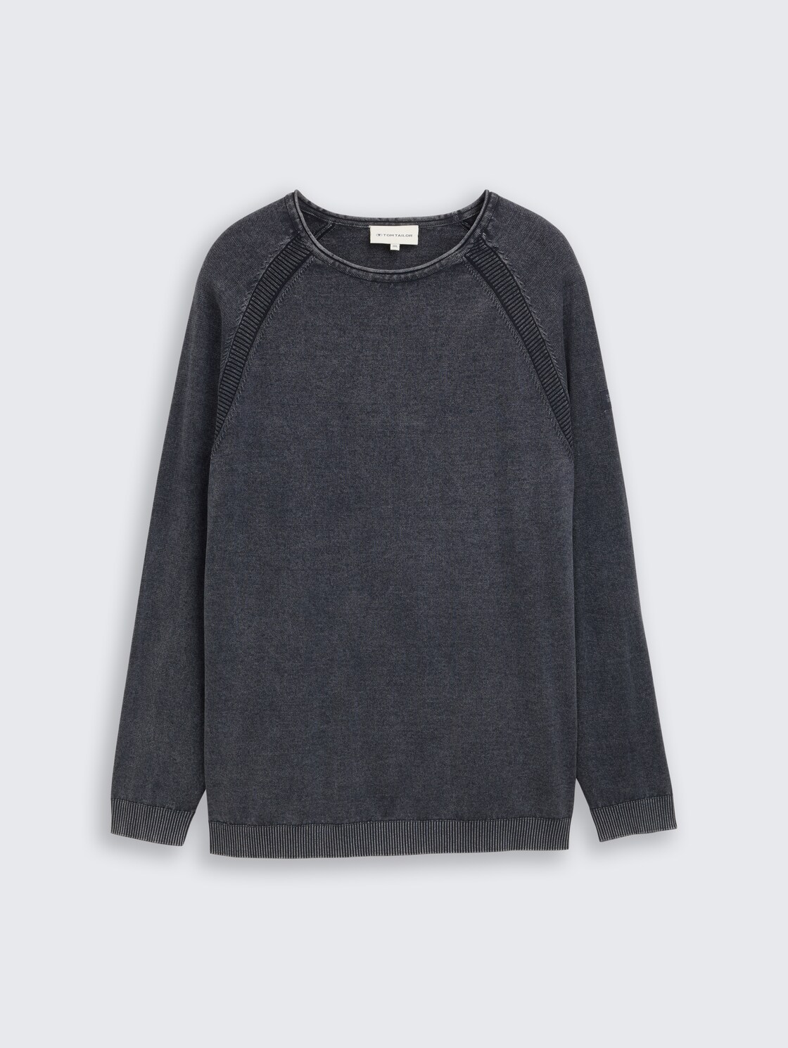 Plus Size - Strickpullover aus Baumwolle - sky captain blue