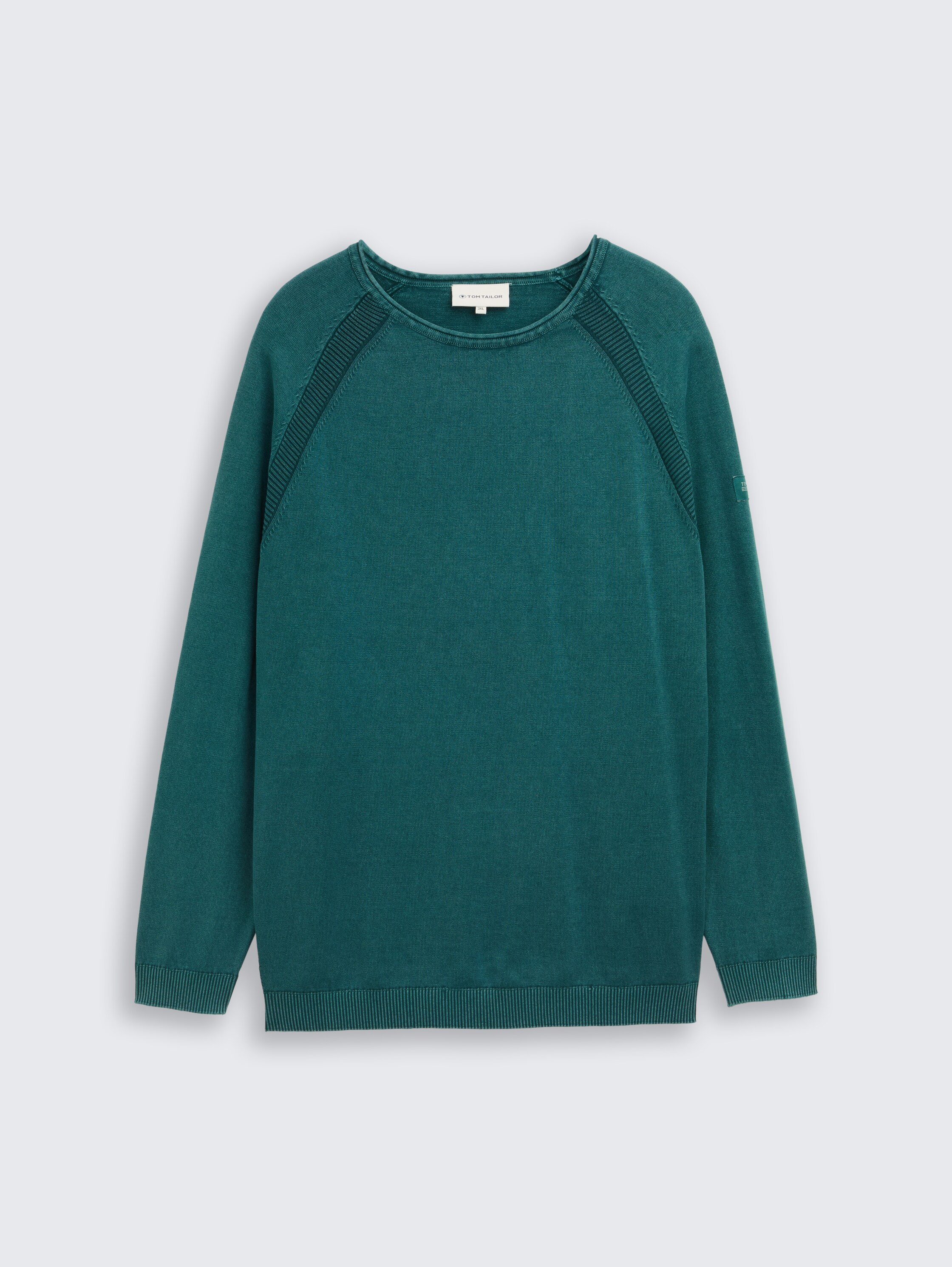 Plus Size - Strickpullover aus Baumwolle - Deep Meadow Green