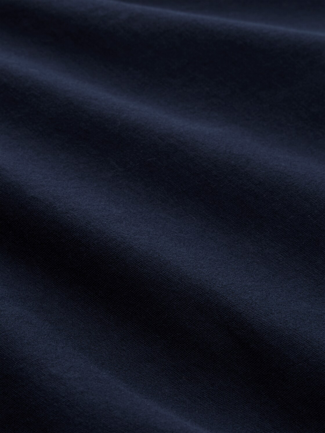 Plus Size - T-Shirt mit Logo-Stickerei - sky captain blue - Material-Ansicht