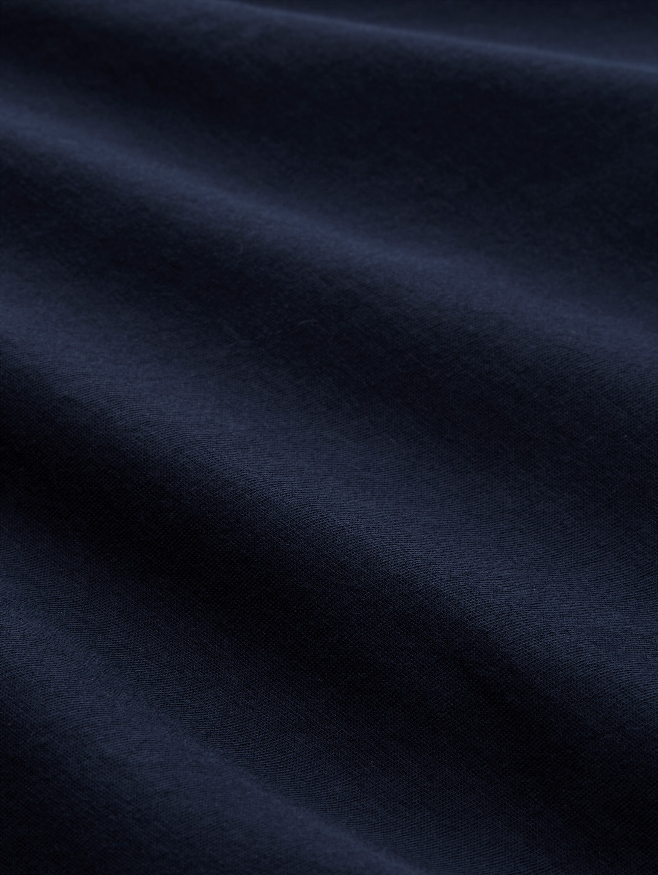 Plus Size - T-Shirt mit Logo-Stickerei - sky captain blue - Material-Ansicht