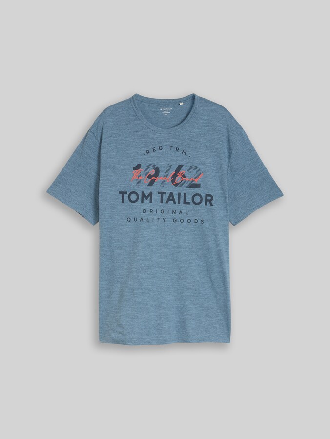 TOM TAILOR Maglietta Uomo Plus Size - T-shirt Manica Corta In Cotone, Taglie Forti Dalla 2XL Alla 5XL, Casual