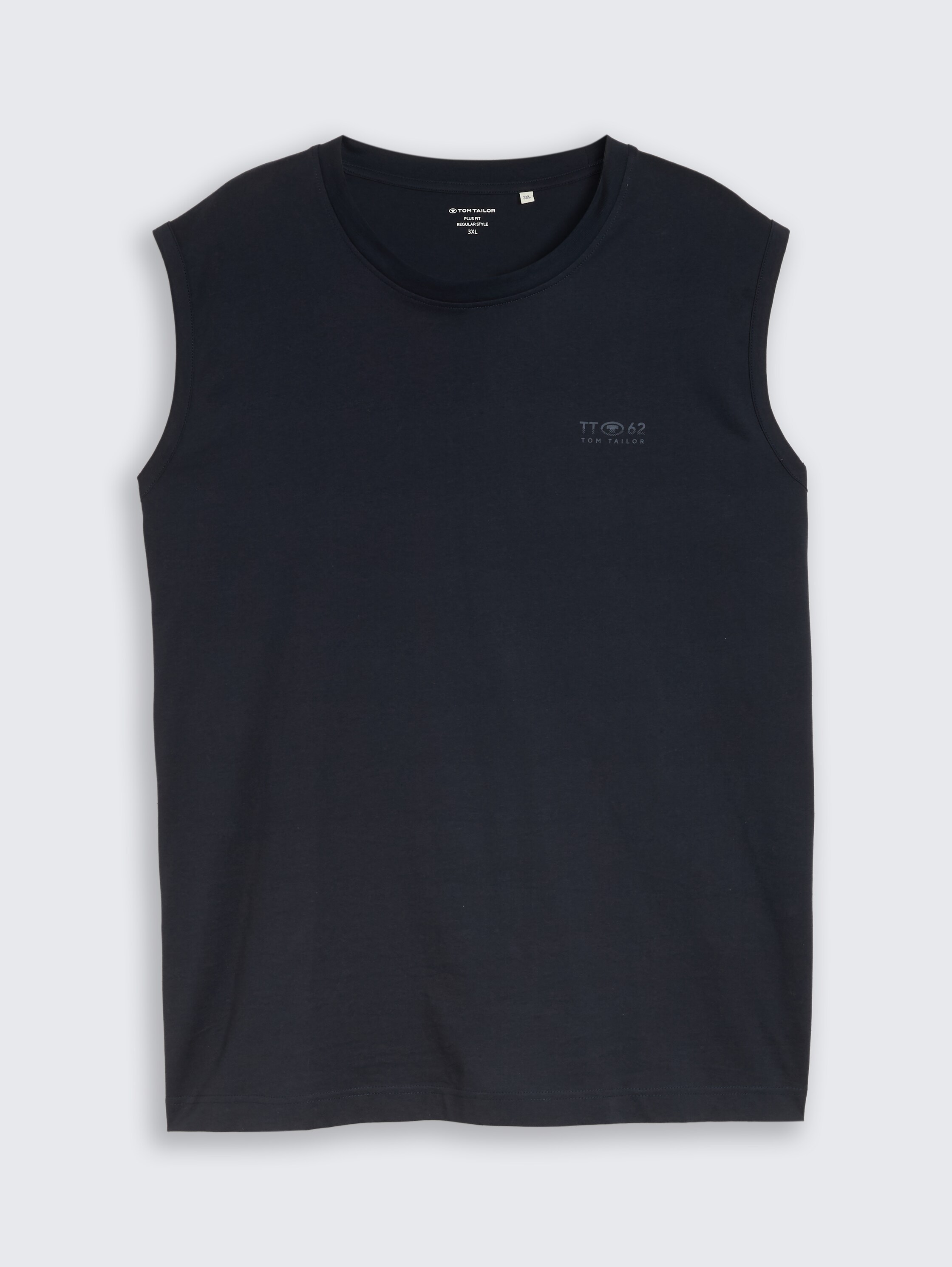 Plus Size - printed tank top - sky_captain_blue_1 - 