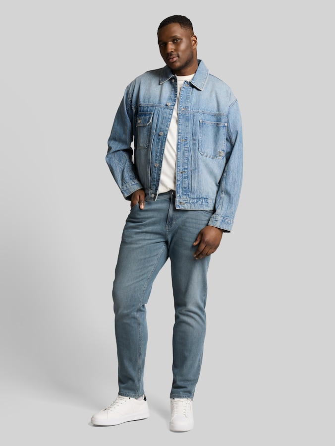 Plus Size - TTPLUS REGULAR jeans door Men Plus Size, light stone blue grey denim