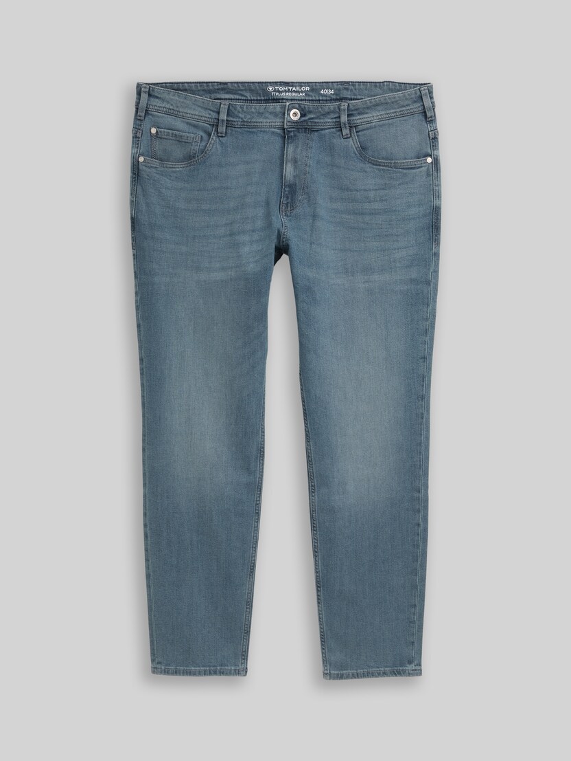 Plus Size - TTPLUS REGULAR jeans by Men Plus Size, light stone blue grey denim