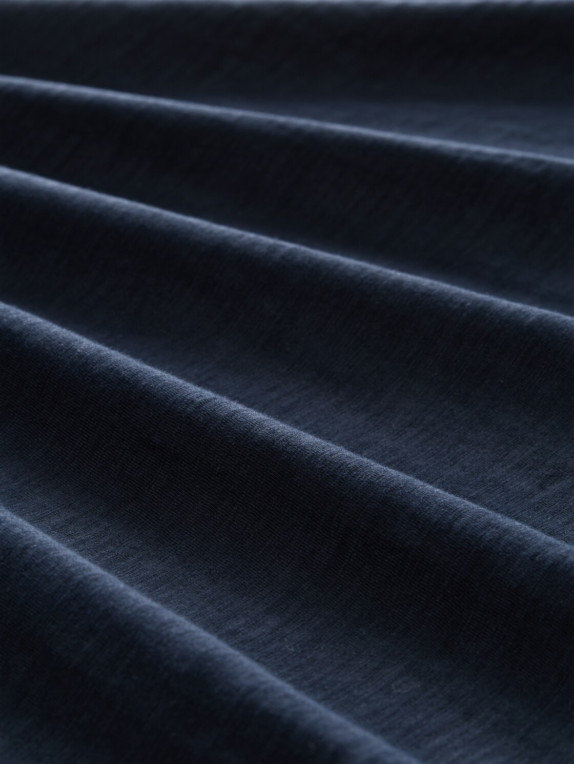 Plus Size - T-Shirt in Melange-Optik - sky captain blue - Material-Ansicht