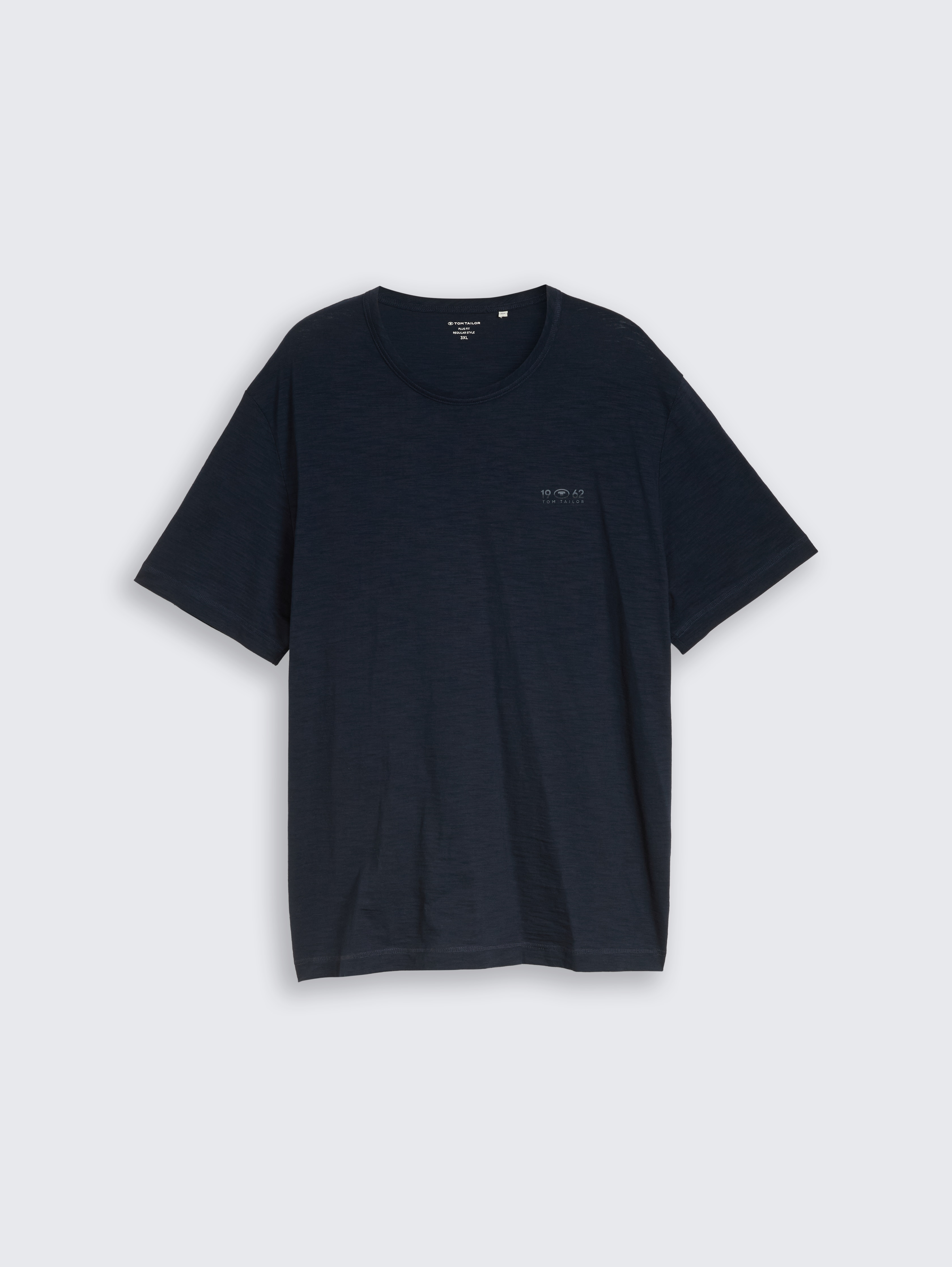 Plus Size - T-Shirt in Melange-Optik by Men Plus Size, sky captain blue