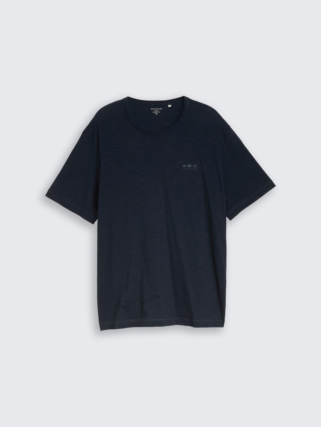 Plus Size - T-Shirt in Melange-Optik - sky captain blue - Vorder-Produkt-Ansicht