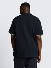 Plus Size - Poloshirt met borstzak - sky captain blue ottoman