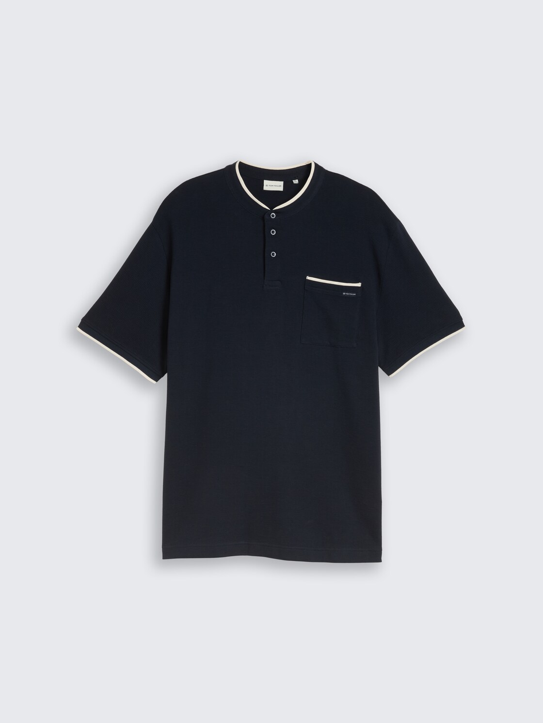 Plus Size - Poloshirt mit Brusttasche - sky captain blue ottoman