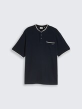 Plus Size - Poloshirt met borstzak - sky captain blue ottoman