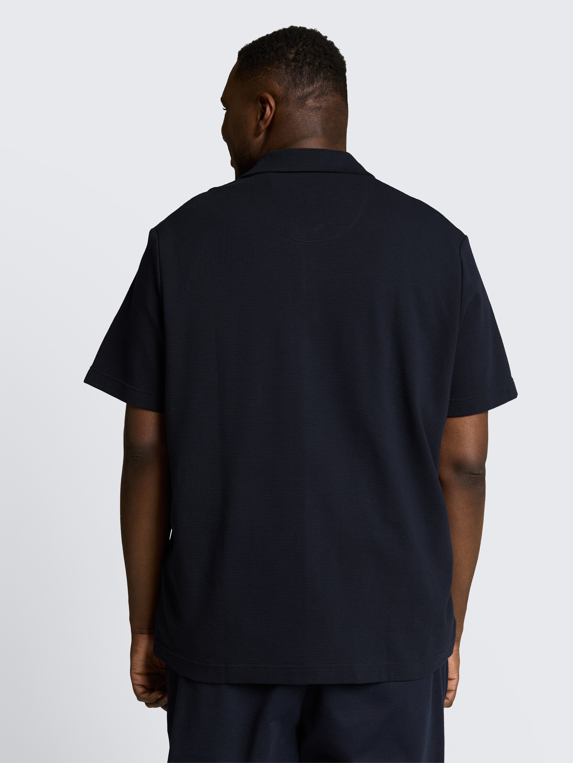 Plus Size - Regular Fit overhemd van katoen - sky_captain_blue_ottoman - 