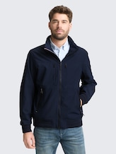 Blouson Jacke mit verstaubarer Kapuze - sky captain blue - Model-Vorderansicht