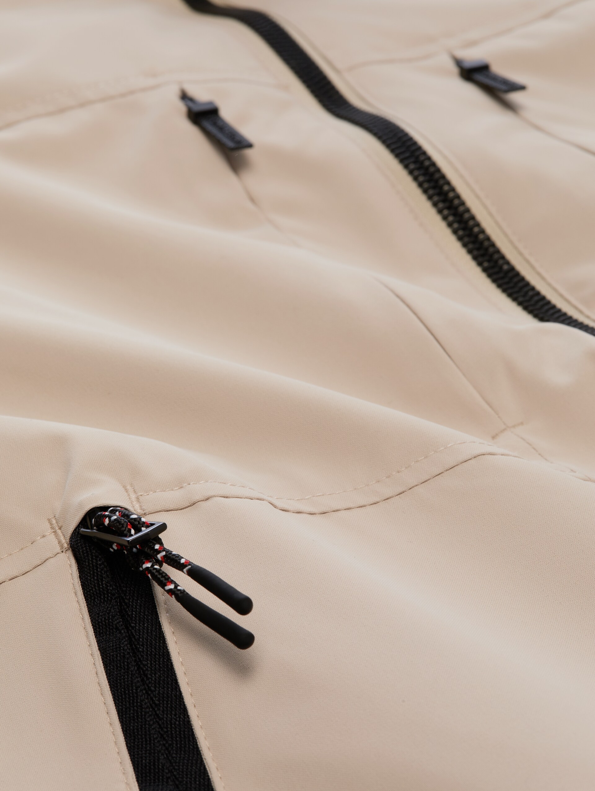 Blouson jacket with stowable hood - Cashew Beige - Product detail view