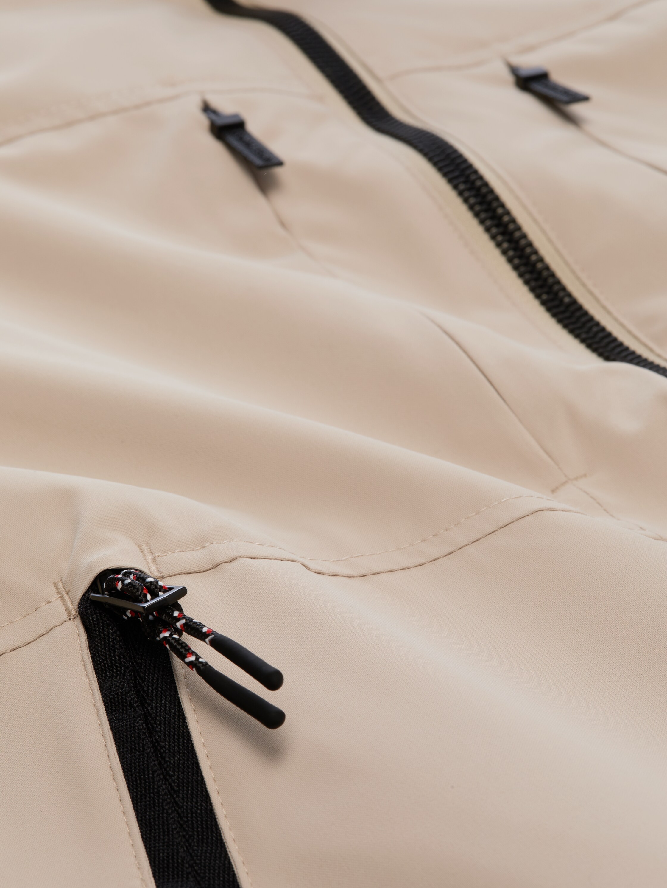 Blousonjas met opbergbare capuchon - Cashew Beige - Detailaanzicht product