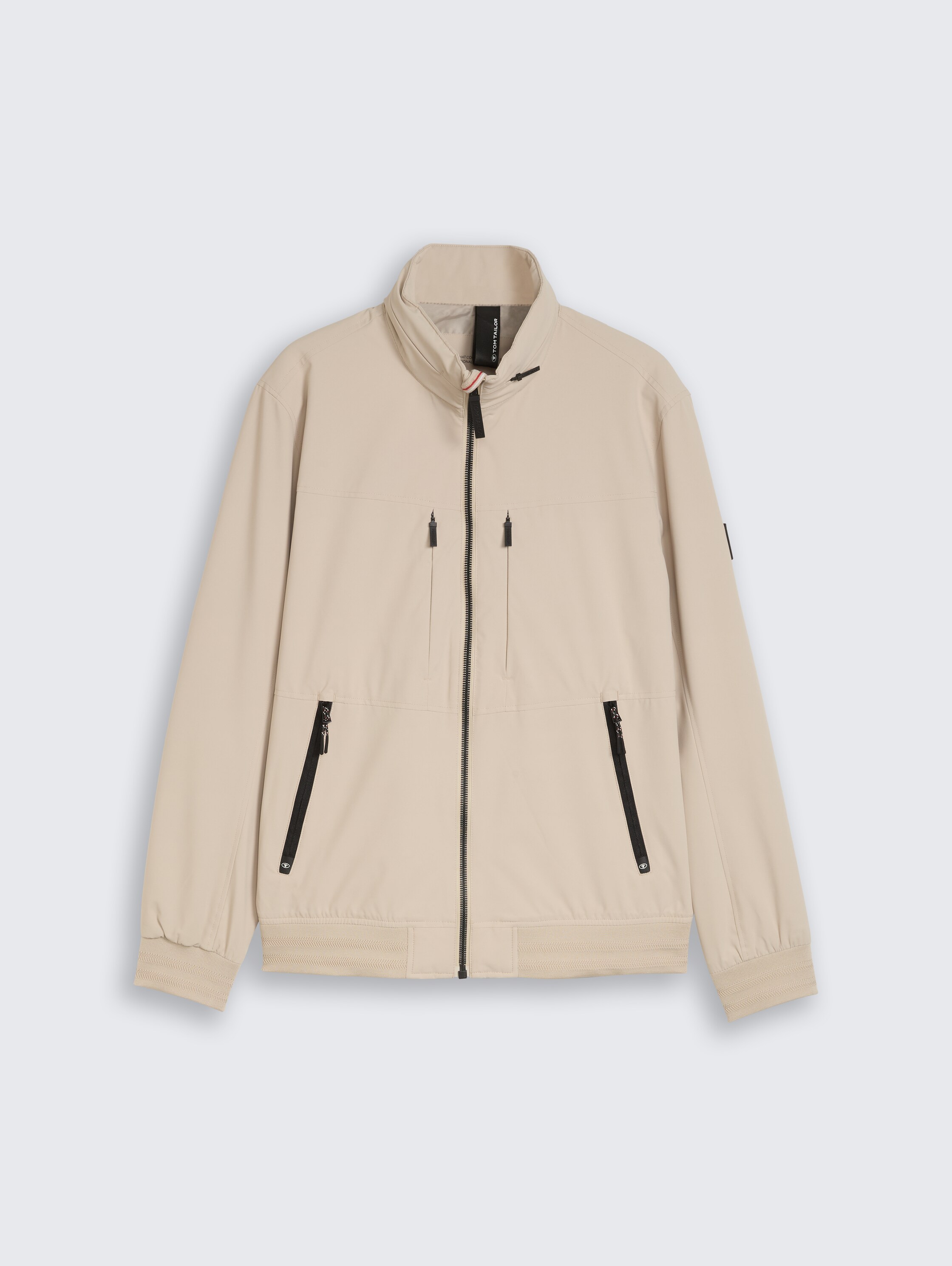 Blousonjas met opbergbare capuchon - Cashew Beige - Product vooraanzicht