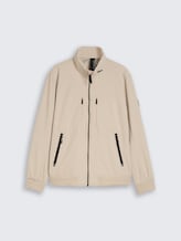 Blouson Jacke mit verstaubarer Kapuze - Cashew Beige - Vorder-Produkt-Ansicht