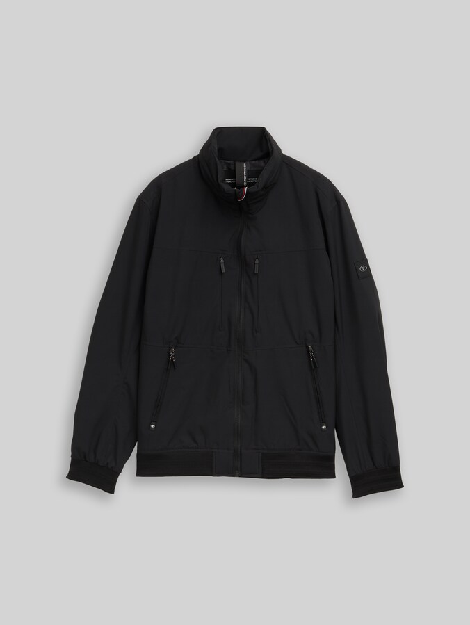 Blouson Jacke mit verstaubarer Kapuze von Men, Black