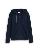 Ausgewählt, Basic Hoodie Sweatjacke von Tom Tailor, blau