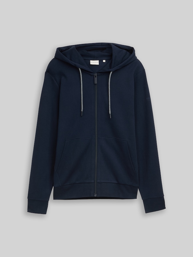 Basic hooded sweatshirt by Men, sky captain blue
