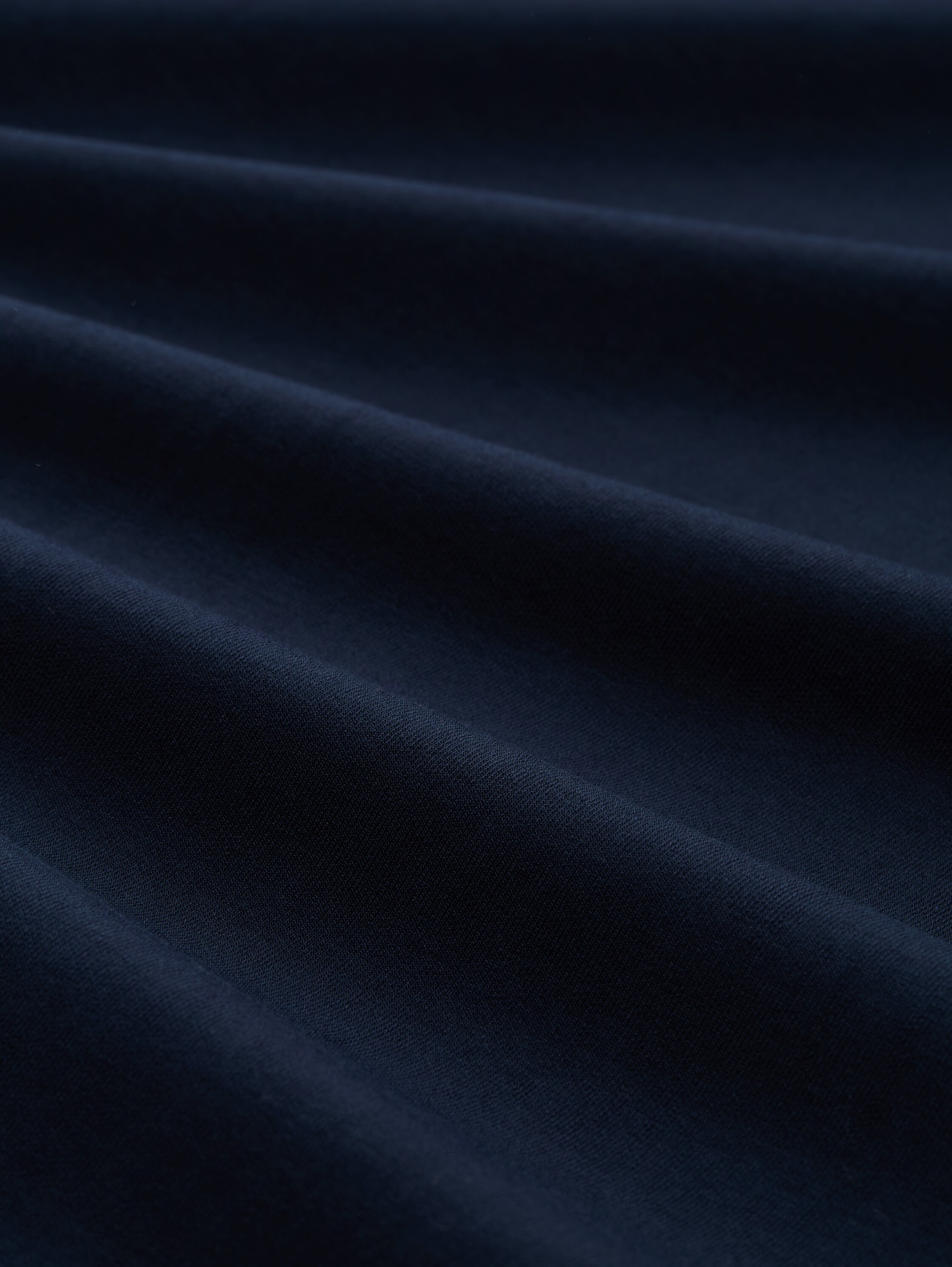 Sweatjacke mit Reißverschlusstaschen - sky captain blue - Material-Ansicht